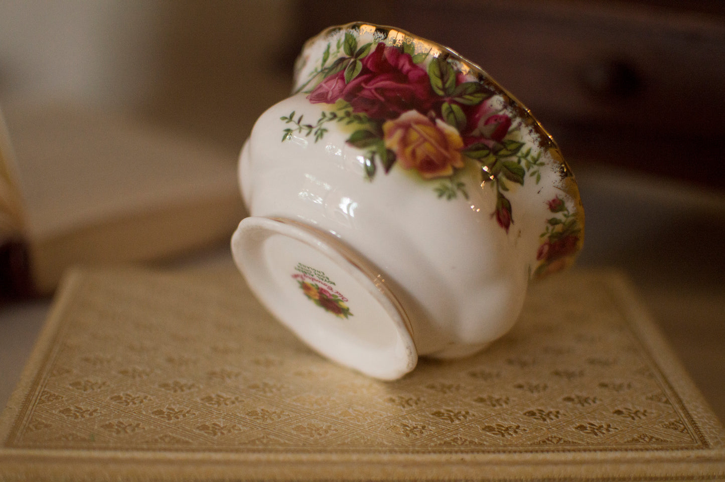 Porta-panna Candle ROYAL ALBERT - OLD COUNTRY ROSES
